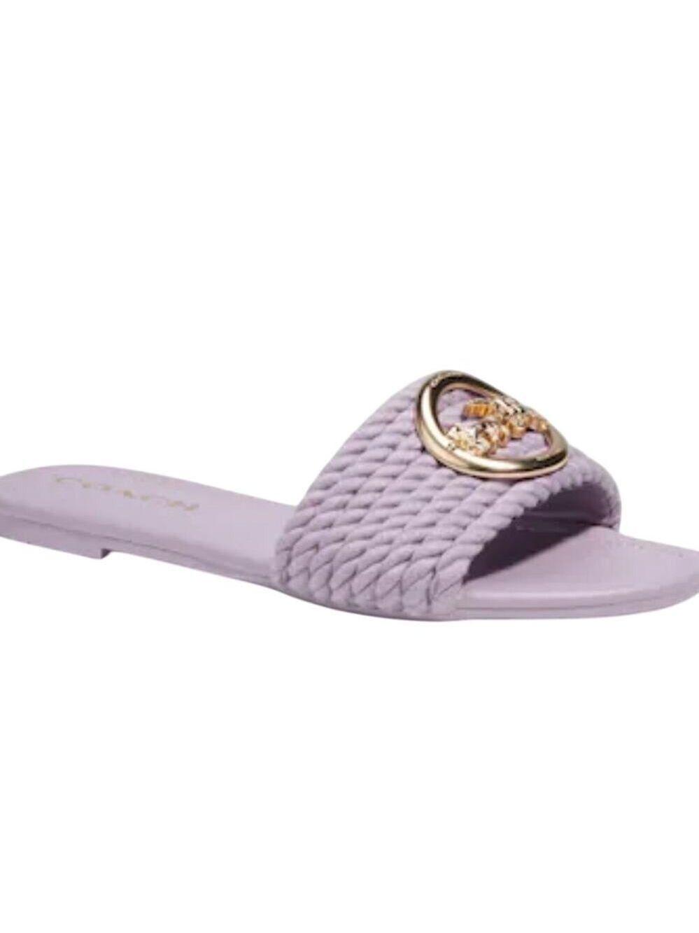 COACH JOLIE SLIP ON SANDALS IN SOFT LILAC SIZE 10 - Picture 2 of 7